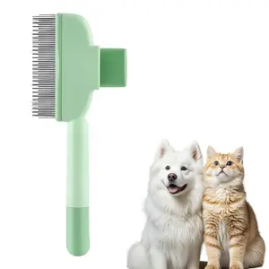 1Pcs Cat Self Cleaning Pet Hair Removal Comb, 2026 New Cat Grooming Brush, Pet Comb with Long Short Stainless Steel Metal Teeth, Pet Grooming Supplies for Cat, Dog
