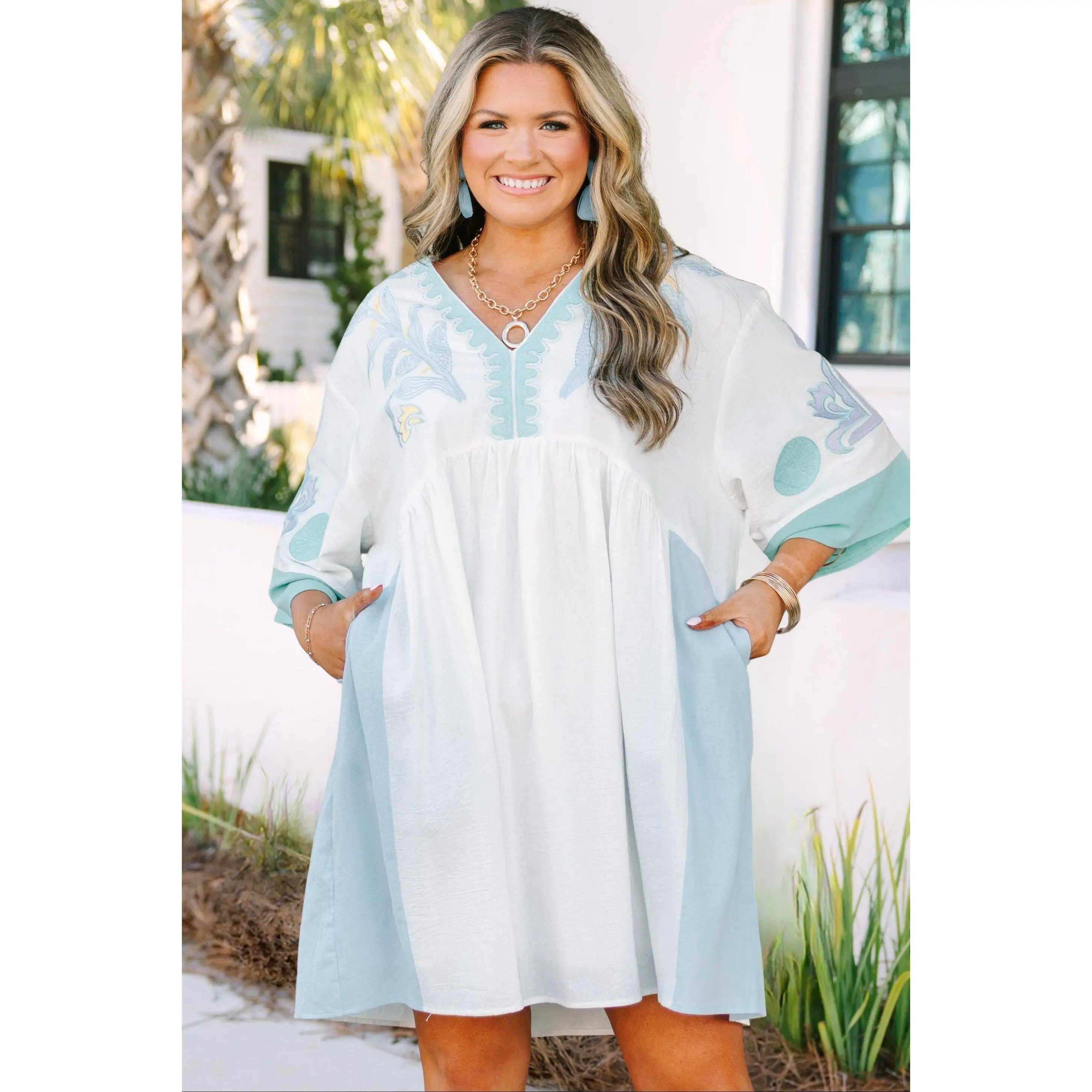 Drifting Muse Dress, Seafoam