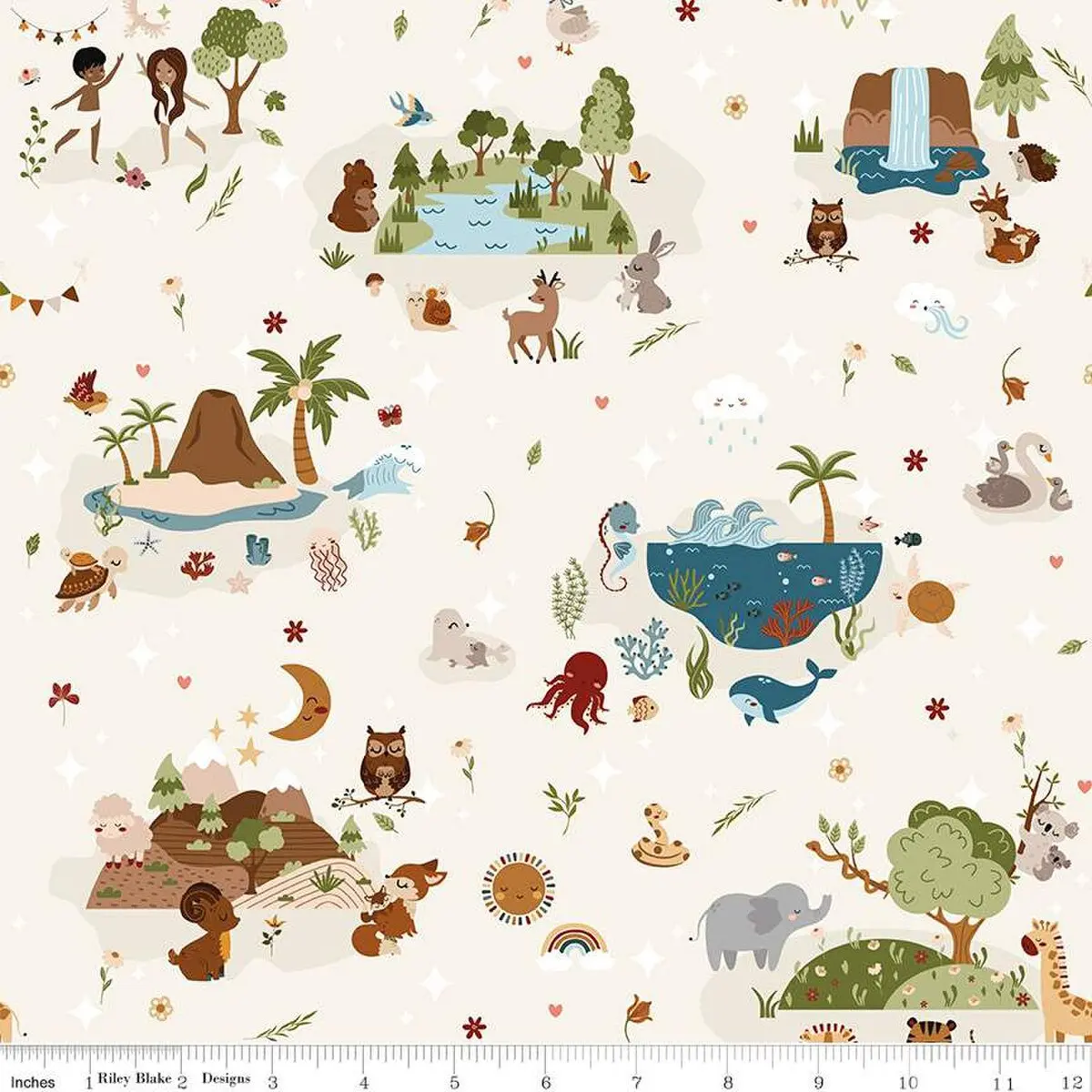 Fabric Riley Blake Cloud Main Created with Love by the Quarter Yard C15970-CLOUD
