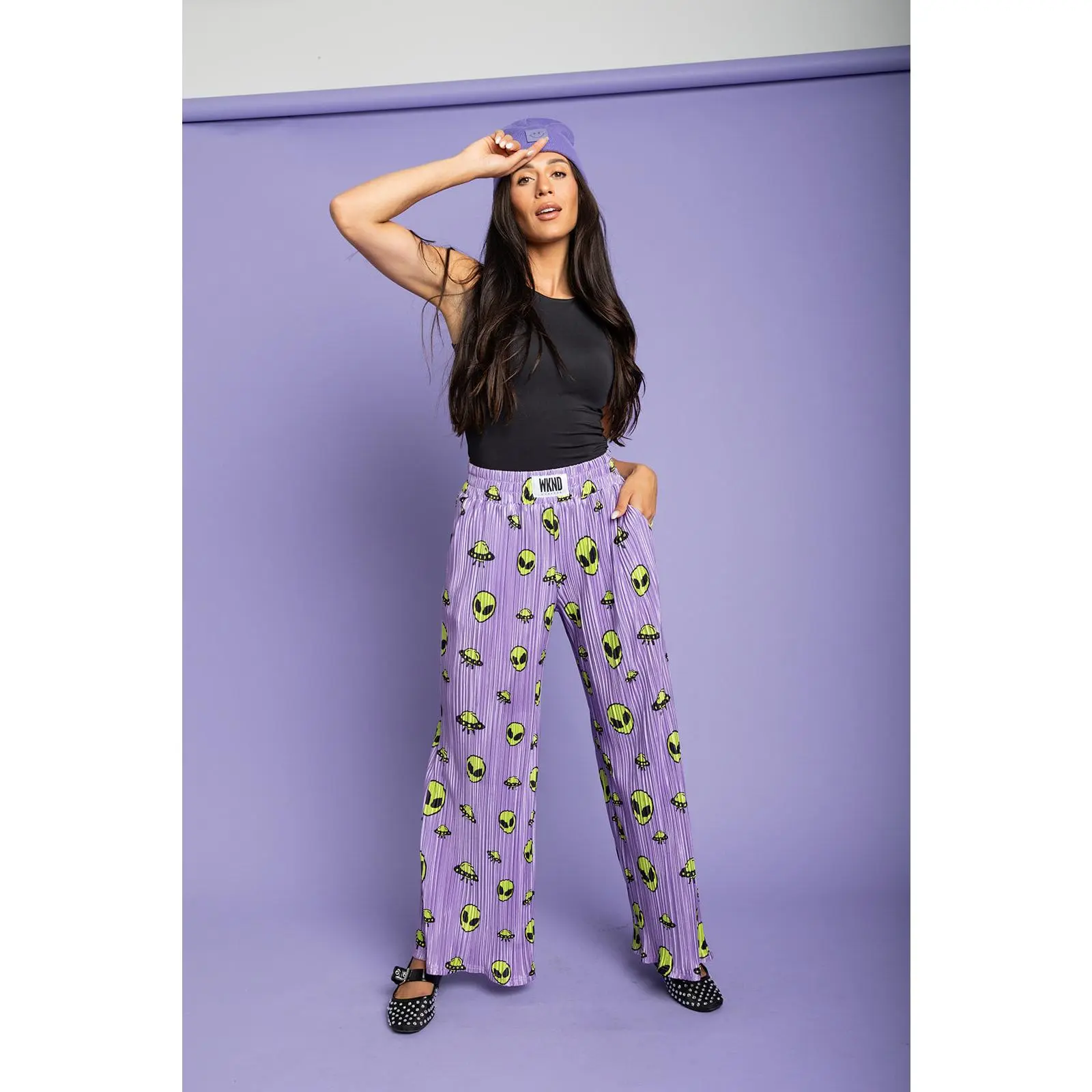 Out of This World Plisse Pants
