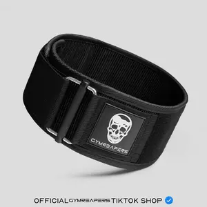 Gymreapers Quick Locking Weightlifting Belt for Bodybuilding, Powerlifting, Cross Training - 4 Inch Neoprene with Metal Buckle - Adjustable Gymreapers Quick Locking Weightlifting Belt for Bodybuilding, Powerlifting, Cross Training - 4 Inch Neoprene with Metal Buckle - Adjustable