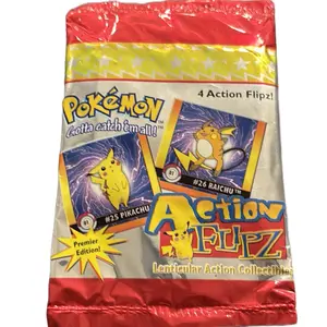 Pokemon Action Flipz ! Vintage premium edition Collectible Booster Packs Hobby Trading Cards