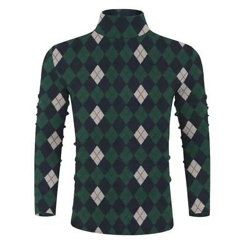 Navy Blue/Green Diamond