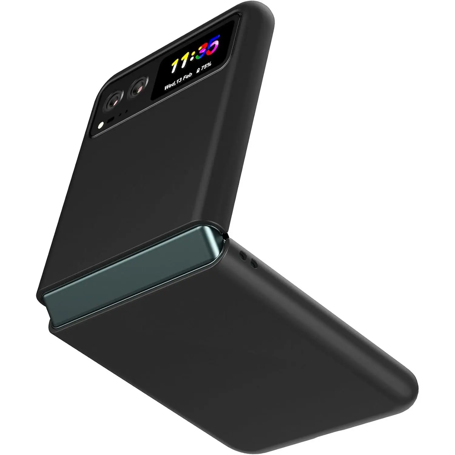 Case for Motorola Razr 2023, Thin Hard Phone Case for  Razr 2023 - Matte Black