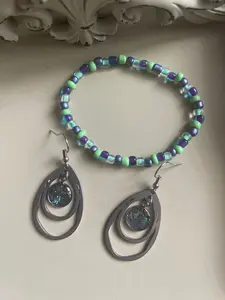 Peacock Teardrop Set