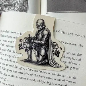 Kneeling Knight Magnetic Bookmark