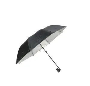 Chair Umbrella with Clamp, Black, Large 42"x42" (Chair Is Not Included)