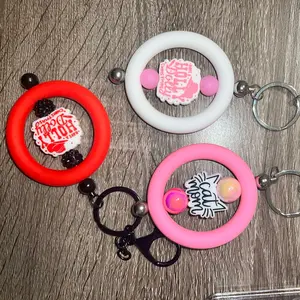 Metal Keychain with Silicone Ring (ONE)