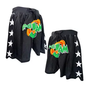 2025 Men's Basketball shorts Space JAM Four pockets Letter embroidery sweat pants Running pants Cheap and High Quality Sewing embroidery covered court Beach Pants Outdoor sports Mesh breathable shorts Accept mixed wholesale