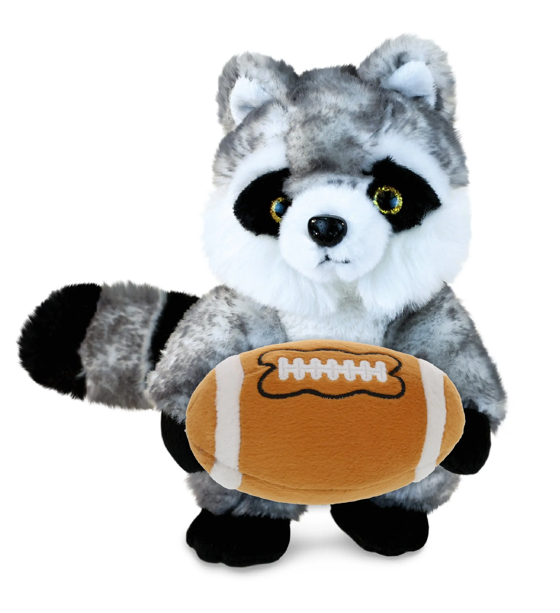 SUPER SOFT PLUSH - RACCOON WITH FOOTBALL PLUSH