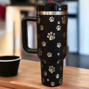 Dog Paw Tumbler - Laser Engraved