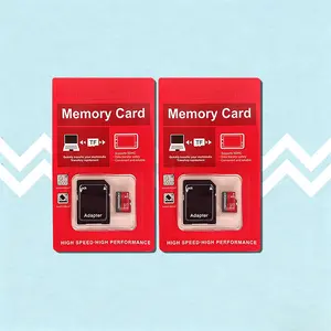 Micro TF memory card with adapter. Compatible with dashcam for storing video footage. Also compatible with portable game consoles and smartwatches. Supports wireless security camera recording.