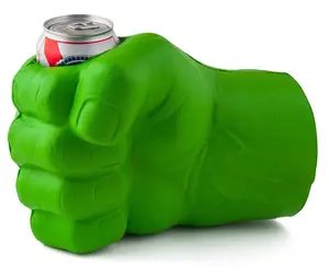 BigMouth THE BEAST GIANT GREEN FIST Drink Beer Holder Foam Cooler Kooler