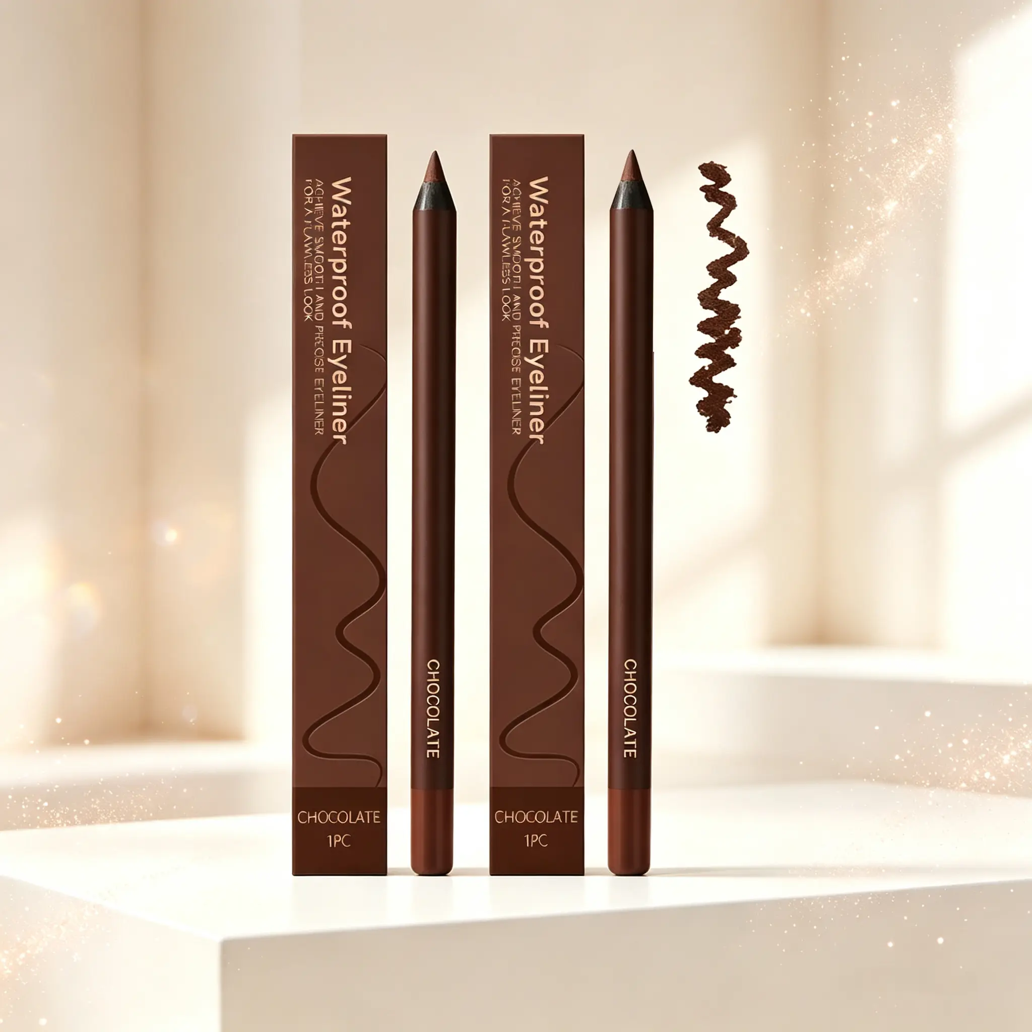 Gel Eyeliner Pencil, Waterproof Longwear Eye Liner, Smooth Precision Eyeliner Pencil, Smudge Resistant Eye Makeup for Everyday Wear