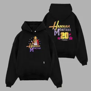 Vintage Hannah Montana ''20 Years'' Shirt, Retro TV Pop Icon Tee, Y2K Nostalgia Music Shirt Hoodie, Washed Oversized T-Shirt , Top Men's and Women's Clothing