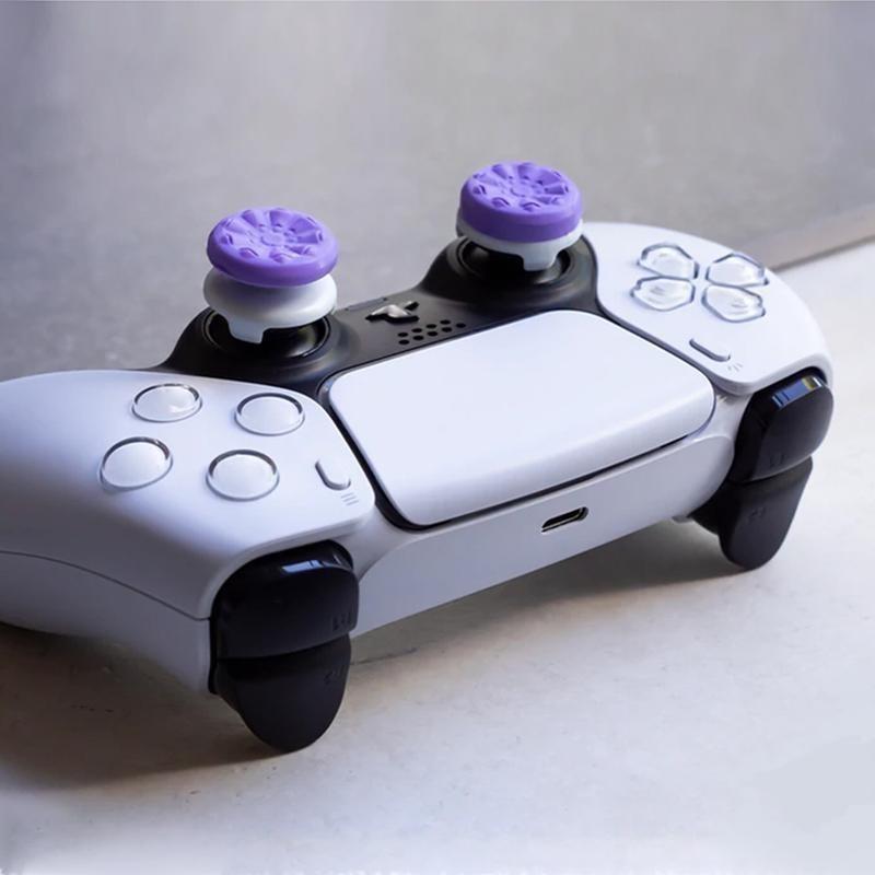 Thumbsticks Grips for PS4/PS5, XBOX, Professional Thumb Grips Joystick Cap Analog Stick Cover, 2 Thumbsticks - 1 High-Rise & 1 Mid-Rise grips player controller player controller player controller ps5 skin aim assist