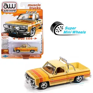 Auto World 1:64 1981 Chevrolet Silverado Fleetside Custom Lowered – Beige