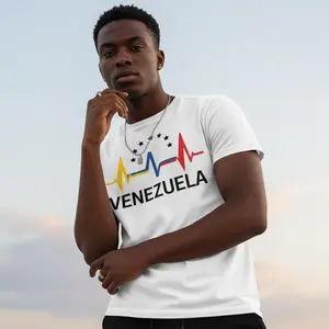 Men's Venezuela Lightweight Perfect Outdoor Graphic T-Shirt - Short Sleeve Crew Neck Regular Fit Casual Wear | Soft & Breathable Fabric, Durable Print, Everyday Comfort, Machine Washable, Casual Tee, Everyday Wear