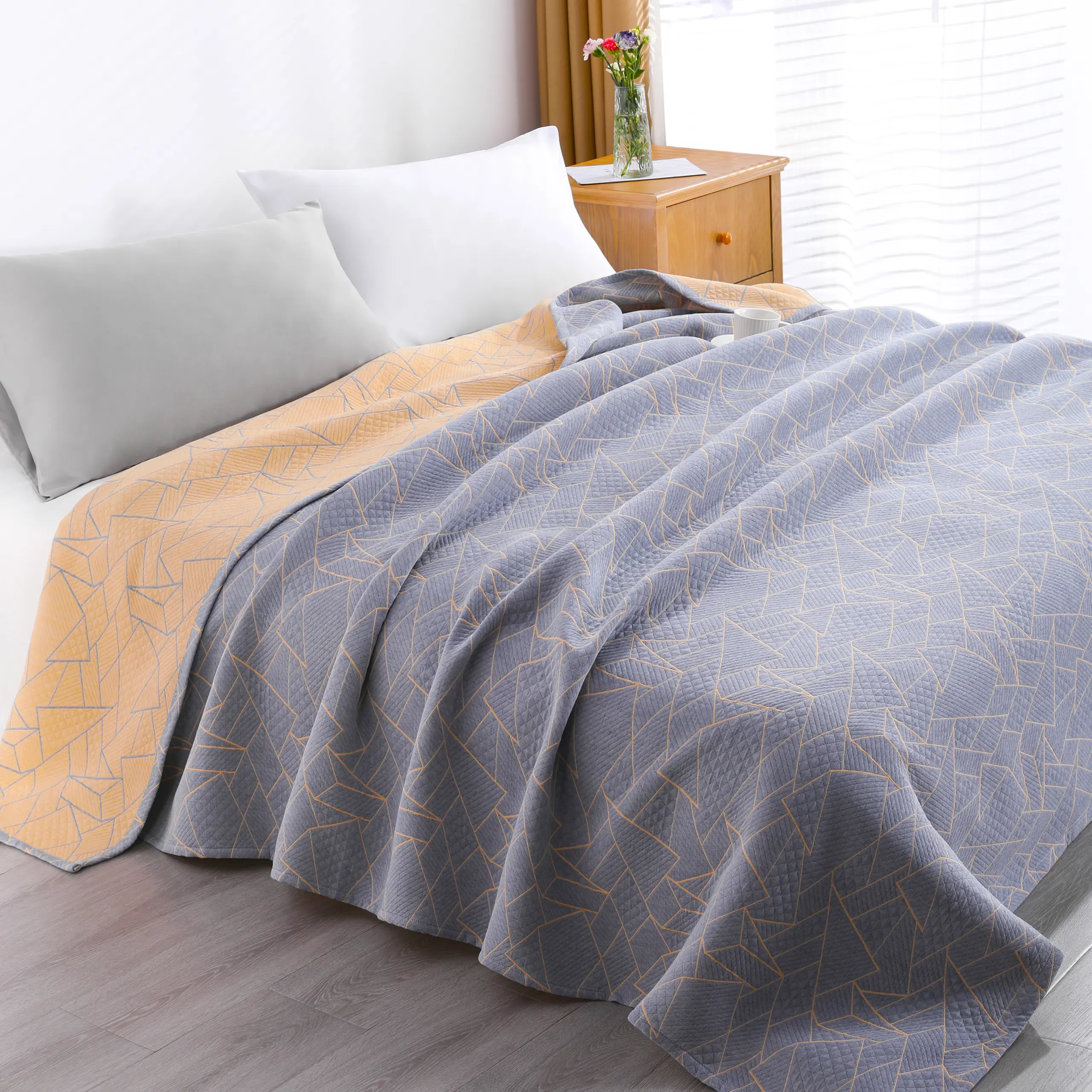 Blue and Yellow Triangle