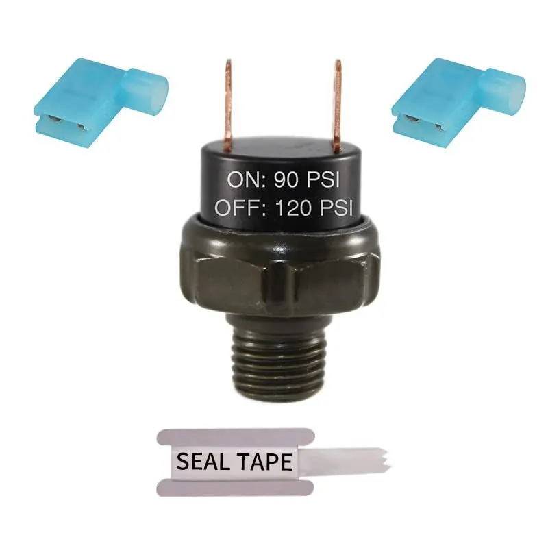 90-120 PSI Air Pressure Switch Tank Mount 1/4" NPT Thread 12V/24V