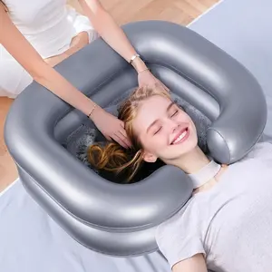 Enhanced Portable Inflatable Basin for Hair Washing, Ideal for Hair Cutting And Coloring, Suitable for The Elderly, Disabled Individuals, Pregnant Women, Those Injured, And Bedridden Patients
