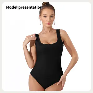 Women's Fashion Simple Solid Color Bodysuit Womenswear Tops