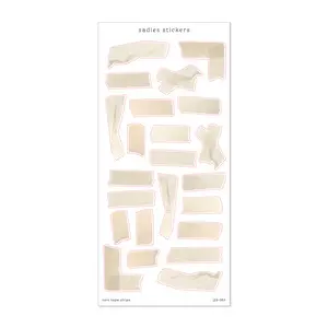 Torn Tape Strips • Sticker Sheet • Stickers for Scrapbooking, Journaling, Bullet Journal, Junk Journal, Planner, Calendar