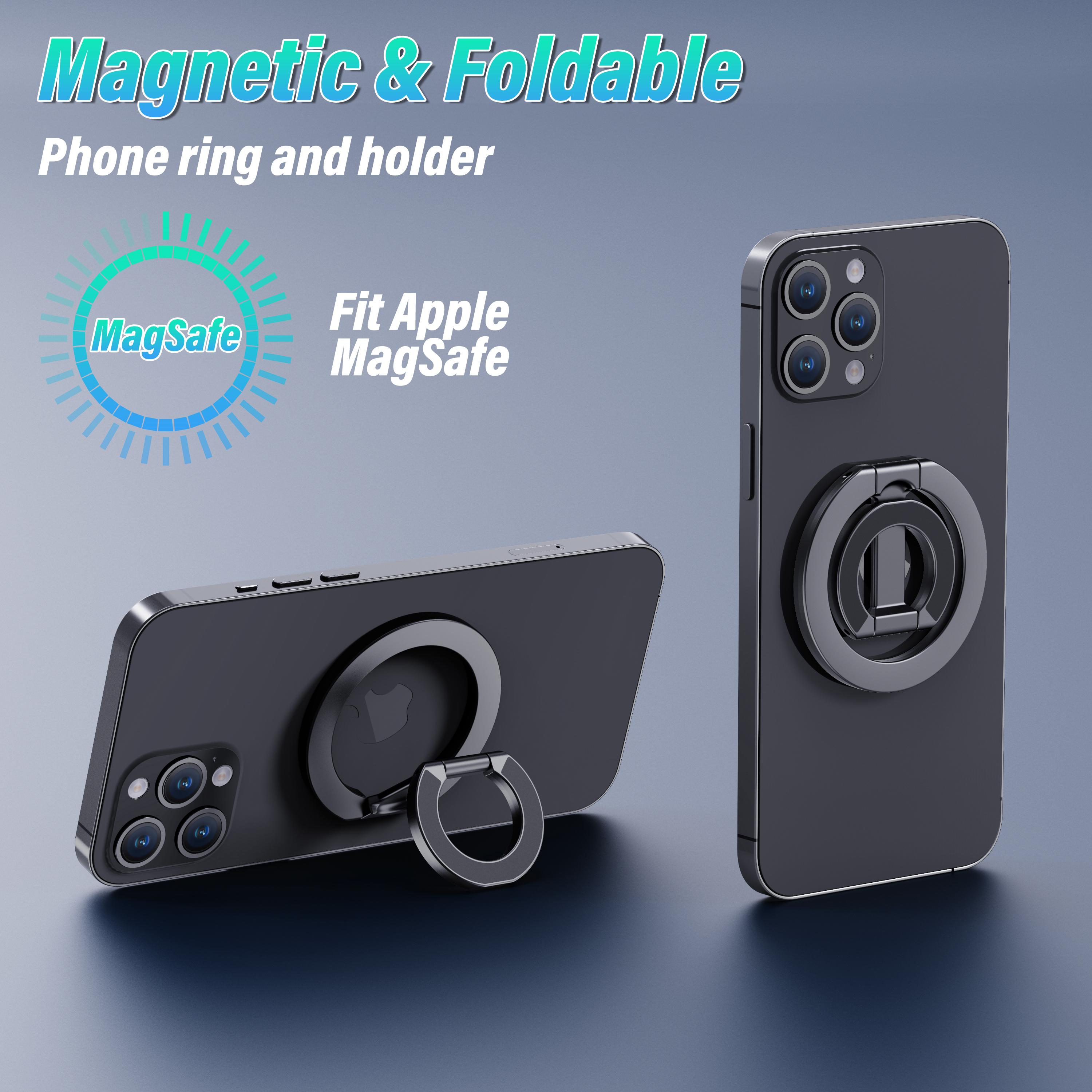 Magnetic Phone Ring Holder Stand, Dual-Sided Strong Magnet Grip Compatible with Car Mount, Magnetic Phone Accessory for iPhone 17 16 15 14 13 Pro Max Plus Magnetic Phone Ring Holder Stand, Dual-Sided Strong Magnet Grip Compatible with Car Mount, Magnetic Phone Accessory for iPhone 17 16 15 14 13 Pro Max Plus