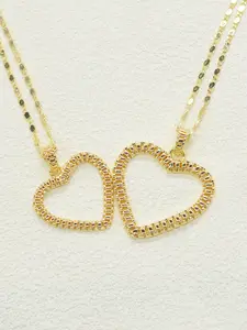 Women's Heart-Shaped Bling Chain Design Necklace, Perfect Gift for Valentine's Day/birthday/party, Versatile Daily Wear Jewelry