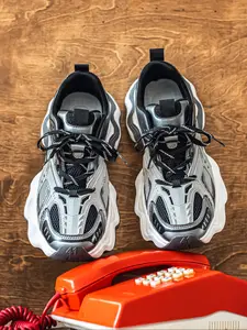 Men's Fashion Sport Shoes, Thick Sole Dad Sneakers, Chunky Athletic Shoes, Casual Breathable Anti-Slip Shoes, New Autumn Winter, Daily Wear