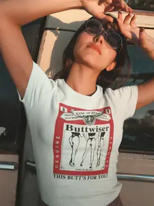 Vintage Buttwiser T-Shirt | Aesthetic Trendy Hoodie | Funny Butts Sweatshirt, King Of Rears Shirt, Lana Buttwiser Tee, Del Rey Parody Shirt