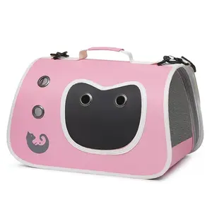 Cat bag Cat Carriers Pet Carrier For Small / Medium Cats catio (Up To 15lbs), TSA Airline Approved Small cat Carrier Soft Sided, Collapsible Waterproof Travel Puppy Carrier