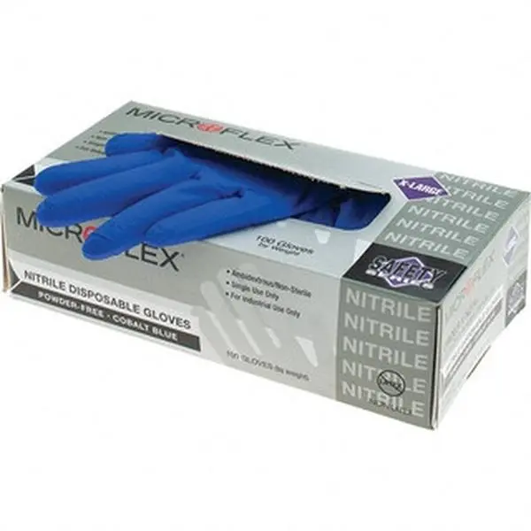 Microflex N274 Beaded Disposable Cleaning Gloves - 3.9 Mil Thick, FDA Approved, Non-Slip Textured Grip, Industrial Grade, EN 420:2003+A1:2009 Standards, for Home Cleaning Use, Standards En 4202003+A12009