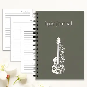 New Hot Selling Music Notebook Spiral Coil Notebook, High-Quality Writing & Coloring Book, Thickened Art Sketch Pad for All Ages