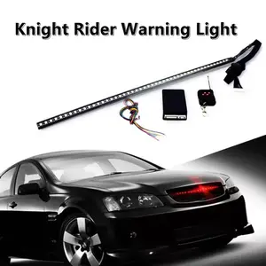 56CM 7 color RGB 147 Modes Strobe Scanner Strip LED Bar Light Wireless Remote Control Super bright 12V 5050 48 LED Knight Rider Warning Light