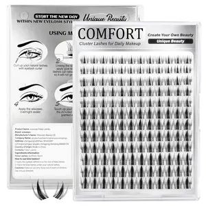 144-Piece Cartoon Eyelash Cluster Set, Fairy & Spiked Lashes, Eye-Catching Extension Kit, Beginner Friendly (8-14mm), Solid Form