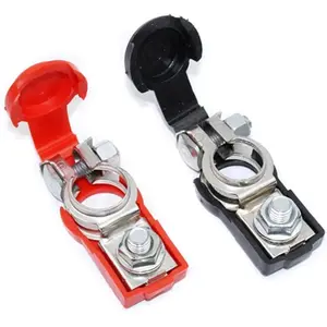Car Battery Negative & Positive Cable Terminal Clamp, Quick Release Battery Terminals Clamps, Anti-corrosion Car Battery Connector, Universal Car Accessories, for Car Battery Cables, Car Parts