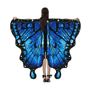 Seasons Adult Monarch Butterfly Cape Wings,Butterfly Wings Shawl Cape, One Size