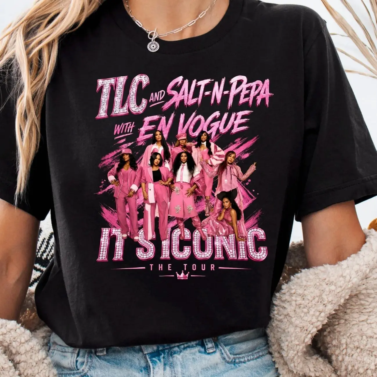 TLC Salt-N-Pepa En Vogue 2026 Tour T-Shirt, R&B Concert Graphic Tee VLA