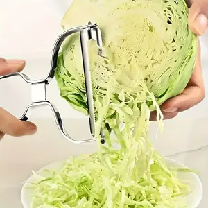 Wide Mouth Full Stainless Steel Cabbage Slicer, Multi-Function Peeler Knife for Kitchen
