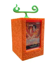 One Piece TCG Leader Deck & Dice Box: Flame Flame Fruit/ Mera Mera no Mi Inspired - Fits 100 Cards | Show off your Leader Card! one piece