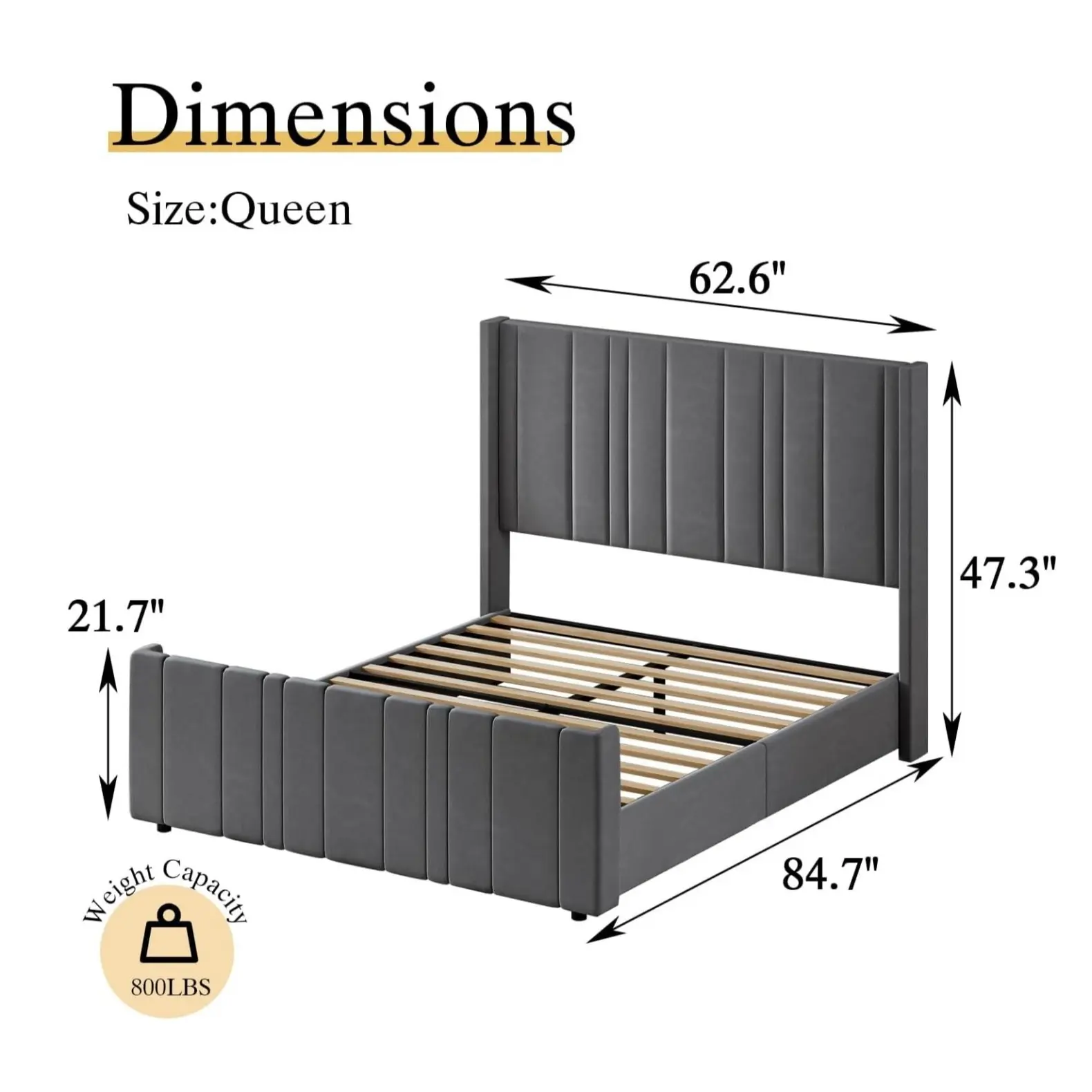 Queen Size Grey