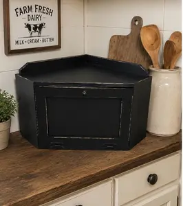 Primitive Corner Bread Box