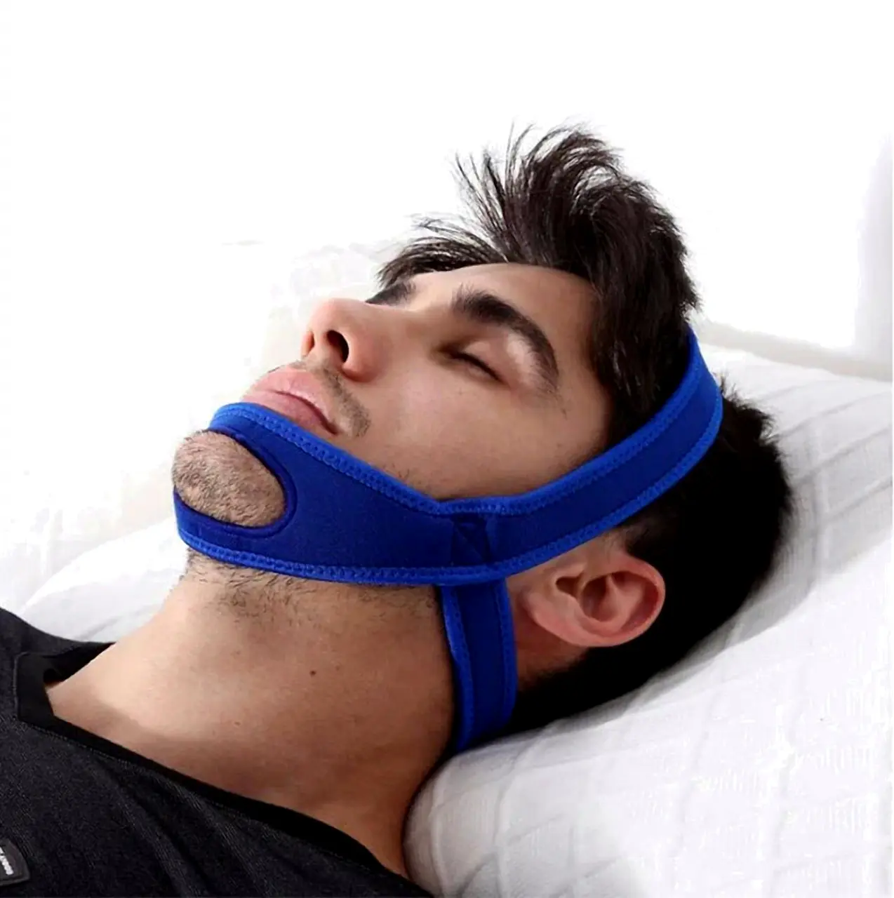 Snore Stop Anti Snoring Chin Strap Sleep Apnea Belt Snoreless Sleep Jaw Solution