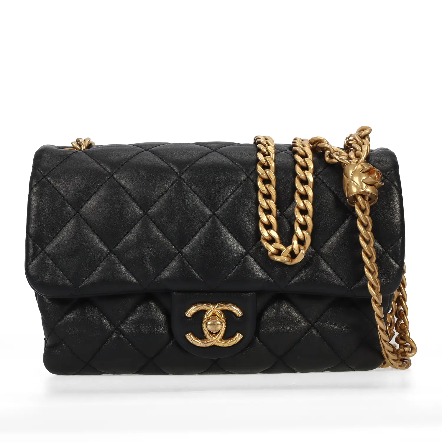 Pre-owned CHANEL Leather Crossbody Bags Classic Flap Small Size Black 96707382