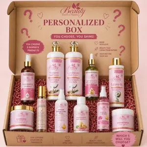 Beauty Essence Natural Personalized Hair Care Box Choose Your 5 Products Shampoo Conditioner Leave-in & More