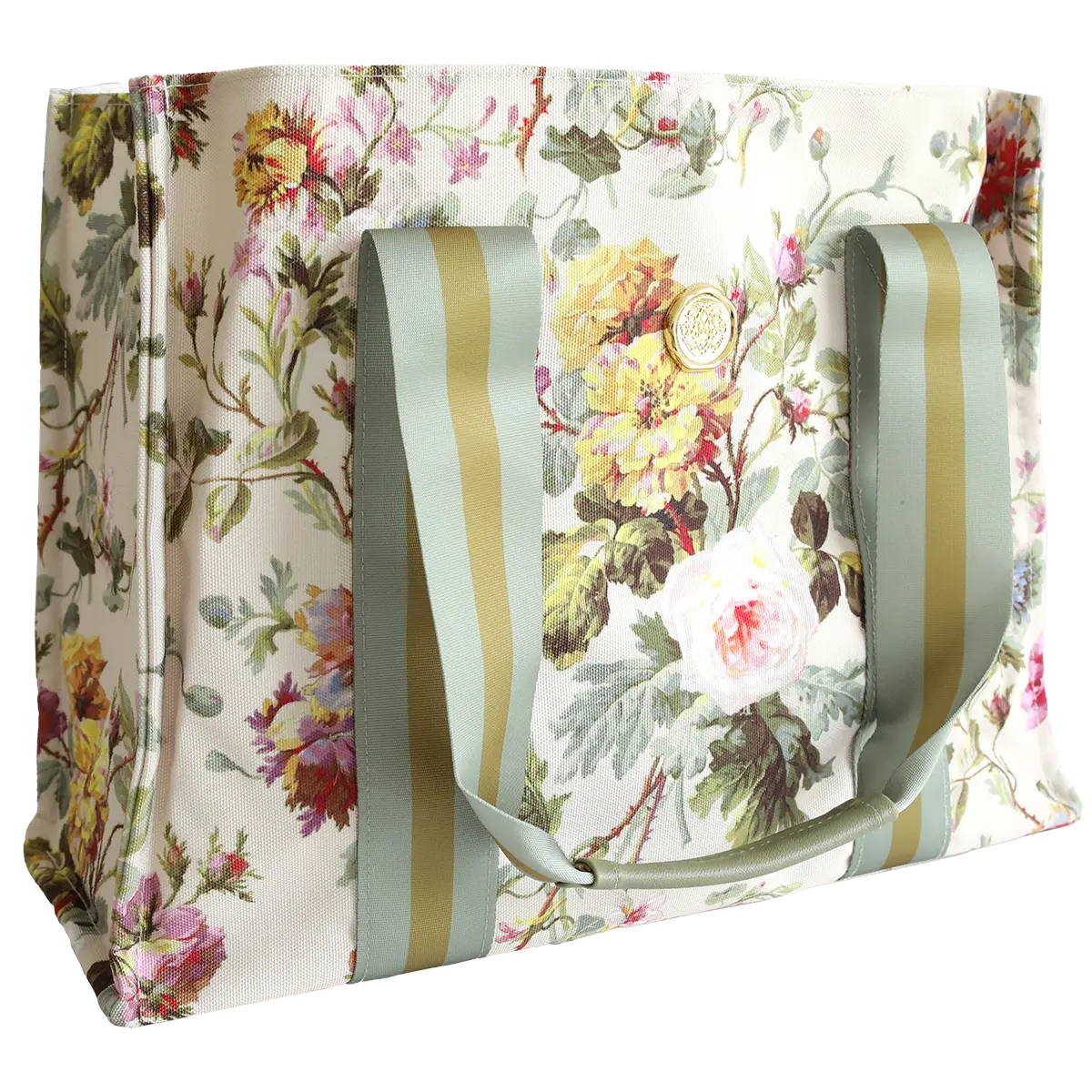 Francesca Floral Canvas Cotton Tote Bag
