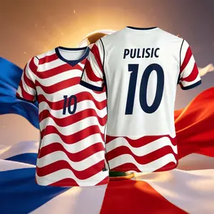 2026 United States NO.10 Pulisic Short Sleeve Soccer Jersey Fans Version Breathable