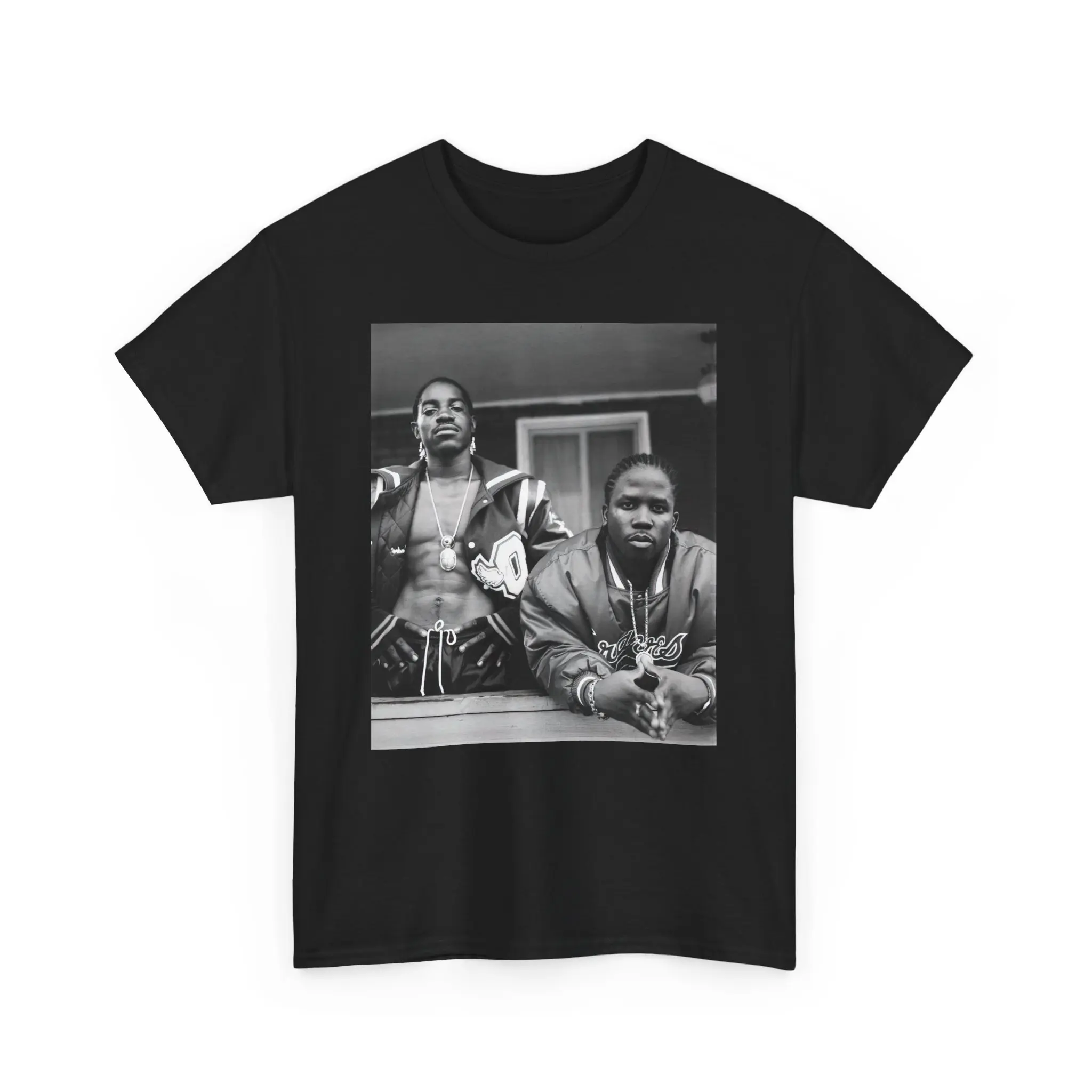 Men's 90's Hip Hop Short Pullover Tee - Outkast Vintage Rapper - Unisex Casual Fitted Cotton Menswear Graphic Top - Vintage Clothing Gift