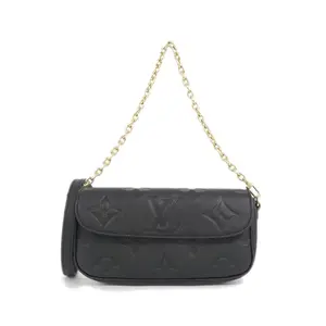 Pre-owned Louis Vuitton Calfskin Shoulder Bags Monogram Empreinte wallet on chain shoulder bag